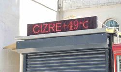 Cizre'de kavurucu sıcaklar, cadde ve sokakları boş bıraktı