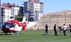 Darende'de kalp krizi geçiren hasta için hava ambulansı gönderildi