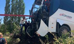 Diyarbakır-Bingöl yolunda otobüs ağaçta: 2 yaralı