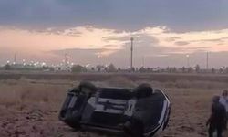 Diyarbakır'da otomobil tarlaya devrildi: 1 yaralı