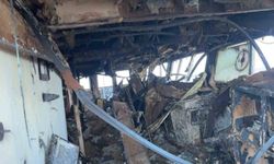 Dron saldırısına maruz kalan Ro-Ro gemisi Nadezhda'nın içi görüntülendi