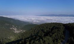 Düvenlik Yaylası'nda bulut denizi manzarası büyüledi