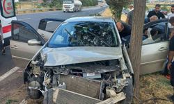 Elazığ'da otomobilin ağaca çarpması sonucu 4 kişi yaralandı