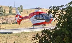 Erciş'ten Erzurum'a helikopterle entübe hasta taşındı