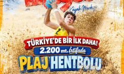 Erciyes'te Plaj Hentbolu Heyecanı 2 Bin 200 Metrede
