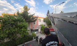 Erzincan'da İtfaiye Yavru Kediyi Çatıdan Kurtardı