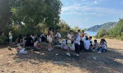 Fethiye'de 20 çocukla birlikte 39 düzensiz göçmen yakalandı