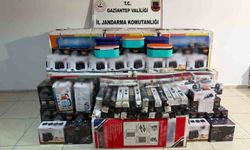 Gaziantep'te 1,3 milyon TL'lik kaçak elektronik malzeme yakalandı