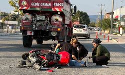 Gediz'de motosiklet ile arazöz çarpıştı: 1 kişi yaralandı