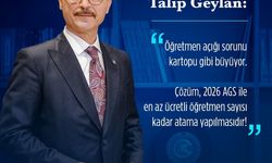 Geylan: 'Türkiye'de öğretmen açığı her geçen gün artıyor'