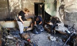 Hatay'da patlama sesleriyle alevlere teslim olan evde anne ve oğlu yaralandı