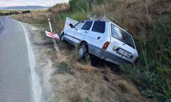 Hisarcık'ta otomobil kaza yaptı: 4 kişi yaralı