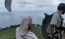Karadenizli kadınların yamaç paraşütü heyecanı
