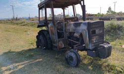 Kars'ta traktör yangını dehşeti
