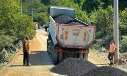 Kaynaşlı'daki heyelan yolları yenilendi