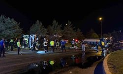 Kayseri'de korkunç kaza: Otobüs ve yakıt tankeri çarpıştı, 30 yaralı