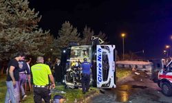 Kayseri'de yolcu otobüsü ile yakıt tankeri çarpıştı, çok sayıda yaralı var