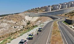 Kilis'te drone ile trafik denetimi yapıldı