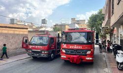 Kilis'te terkedilmiş evde yangın paniği