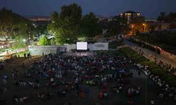 Kırıkkale'de Çocuklara Açık Hava Sinema Eğlencesi