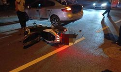 Kırşehir'de Ters Yöne Giren Motosiklet, Otomobile Çarptı