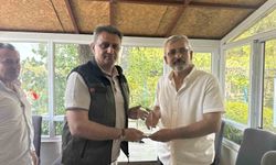 Kızılinler Mahallesi'ne Yangın Timine Teşekkür Plaketi