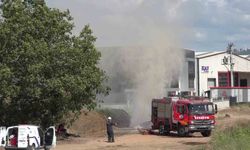 Kocaeli'de doğal gaz hattında patlama: Gaz havaya fışkırdı