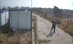 Konteyner kenti soyan hırsızlar, güvenlik kameralarına yakalandı