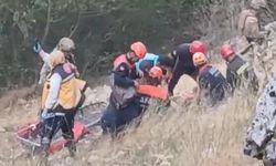 Konya'daki mağara kazasında yaralanan kadın helikopterle kurtarıldı