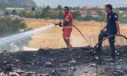 Menteşe'de tarım arazisinde çıkan yangın