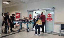 Merdivenlerden Düşerek Yaralanan Adam Hastaneye Kaldırıldı