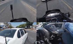 Mersin'de korkutan kaza anları: Motosiklet ve elektrikli bisiklet sürücüleri yaralandı