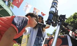 Mersinli çocuklar teleskopla Güneş'i keşfetti