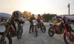 Motorlarını yarış için değil ateş savaşçıları için sürdüler