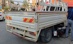 Motosiklet ile pikap çarpıştı, sürücü hastaneye kaldırıldı