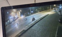 Motosikletin çarptığı çocuk güvenlik kamerasında görüntülendi