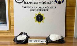 Narkotik köpeği Şila, valizdeki 1.9 kilo metamfetaminle suçluları ele verdi
