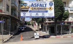 Nazilli Belediyesi, yol yenileme çalışmalarına hız kesmeden devam ediyor
