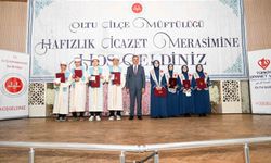Oltu'da 54 hafız için icazet töreni gerçekleştirildi