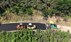 Ordu'da İki İlçeyi Bağlayan Yol Sıcak Asfaltla Yenilendi