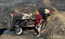 Orman Yangınına Müdahale Etti, Traktörü Kül Oldu: 'Kaçmasaydım yanacaktım'