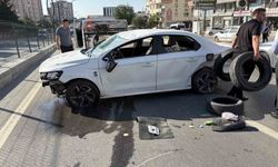 Otomobil çarpıştı, araç takla attı: 1 kişi yaralı