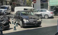 Otomobil ile motosiklet çarpıştı, sürücü yaralandı