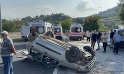 Otomobil Tırla Çarpıştı: Takla Atan Araçta 4 Yaralı