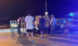 Otomobile U dönüşü yaptıran kazada 2 motosiklet yaralandı