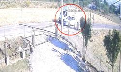 Otomobilin solladığı kamyonet, yola çıkan sokak köpeğine çarptı: O anlar görüntülendi