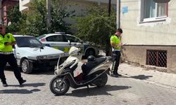 Otomobille motosiklet çarpıştı: 1 kişi yaralı