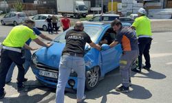 Samsun'da Kavşakta Otomobil Çarpışması: 1 Kişi Yaralı