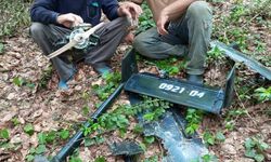 Sinop ormanında insansız hava aracı parçaları bulundu