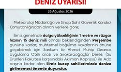 Sinop'ta deniz güvenliği uyarısı